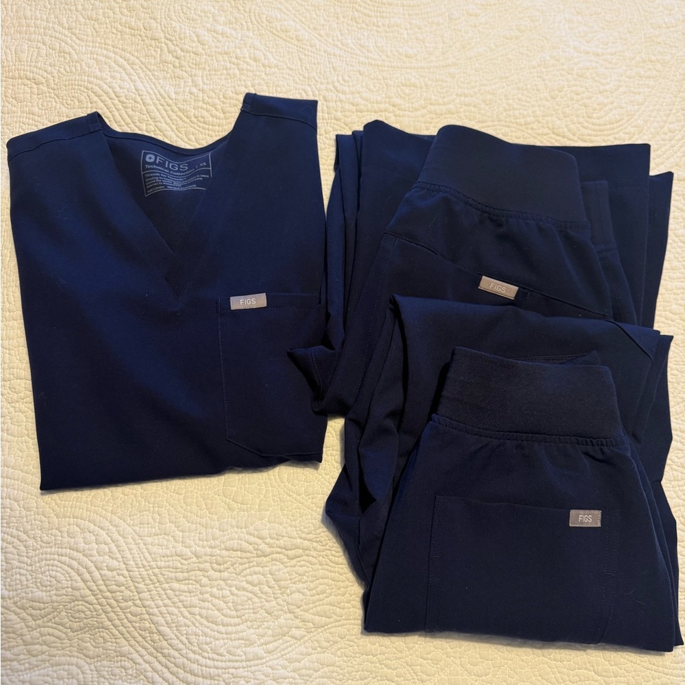 Figs Deep Blue Medical Scrub Set